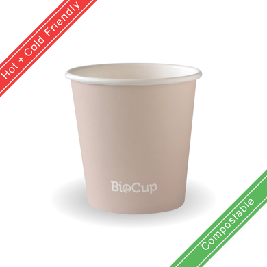 120ml / 4oz (63mm) Stone Aqueous Single Wall BioCup 2000/Carton