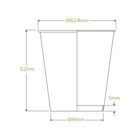 120ml / 4oz (63mm) Single Wall Art Series BioCup 2000/Carton BC-4-ART SERIES BioPak