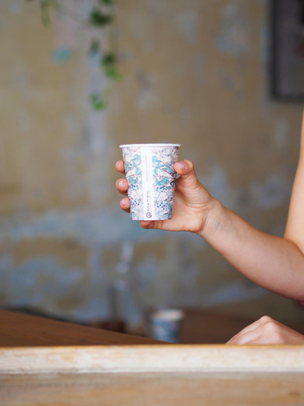 230ml / 6oz (80mm) Single Wall Art Series BioCup 1000/Carton BC-6-ART SERIES BioPak