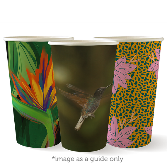 510ml / 16oz (90mm) Single Wall Art Series BioCup 1000/Carton