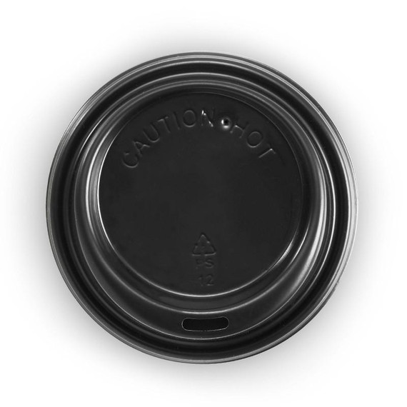 80mm Black PS BioCup Lid 1000/Carton 80mm Black PS BioCup Lid 1000/Carton