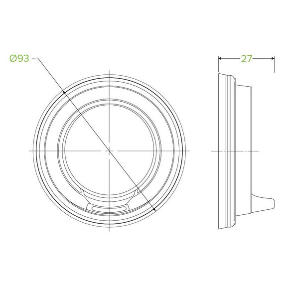 90mm White PS Sipper Lid for 8(90mm) 12, 16 & 20oz BioCup 1000/Carton 90mm White PS Sipper Lid for 8(90mm) 12, 16 & 20oz BioCup 1000/Carton