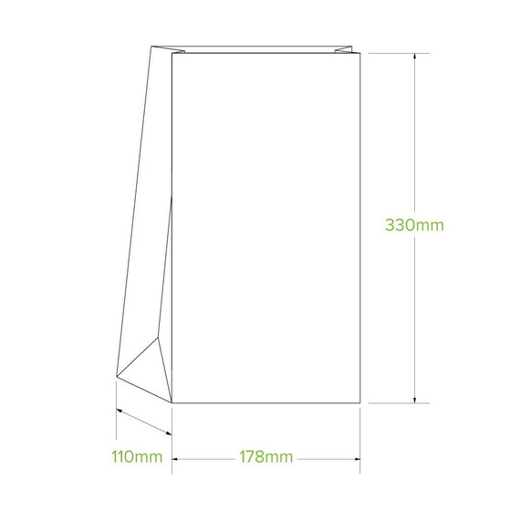 #12 SOS White Paper Bag 1000/Carton #12 SOS White Paper Bag 1000/Carton