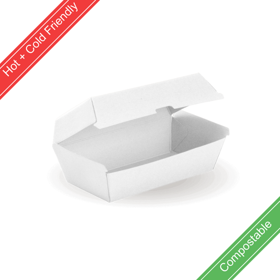 Regular Snack BioBoard White Box 200/Carton