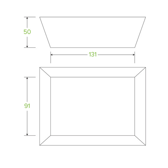 Tray #1 BioBoard White 500/Carton