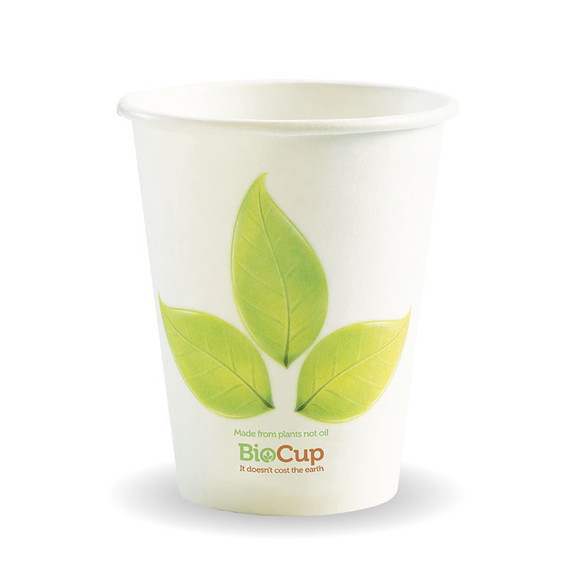 280ml / 8oz (80mm) Leaf Single Wall BioCup 1000/Carton