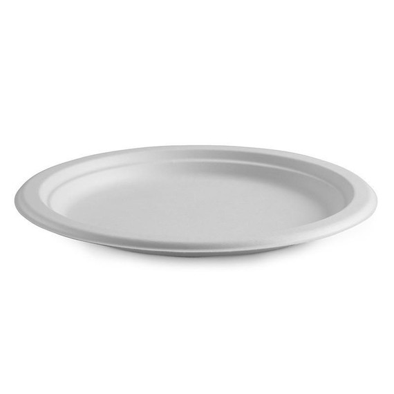 25cm / 10" Round BioCane Plate 500/Carton B-PL-10-PF BioPak