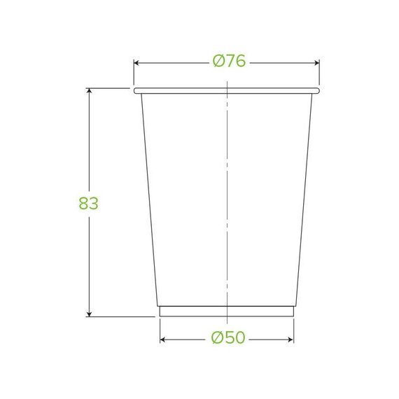 200ml Clear Unbranded BioCup 2000/Carton R-200Y-C BioPak