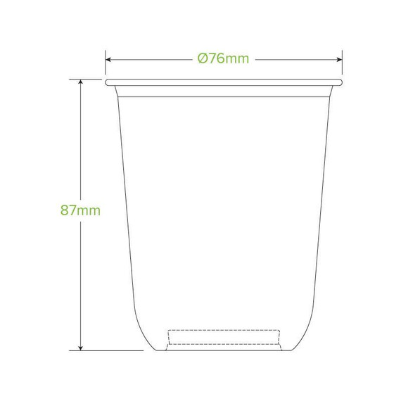 250ml Clear Unbranded Tumbler Biocup 1000/Carton Q-250-C BioPak