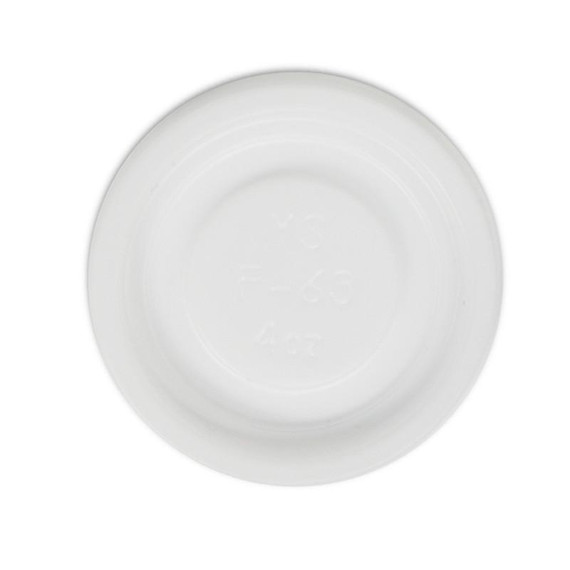63mm / 4oz White PS No Hole BioCup Lid 1000/Carton 63mm / 4oz White PS No Hole BioCup Lid 1000/Carton