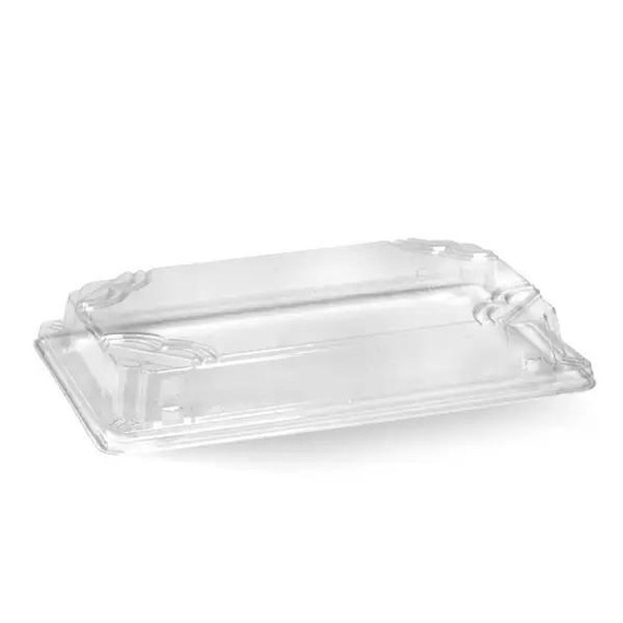 Large BioBoard Sushi Tray PLA Lid 300/Carton BB-STL-L-PLA BioPak