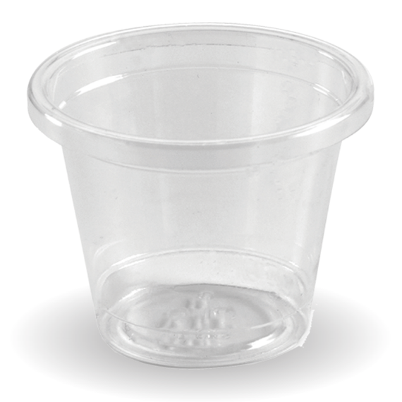 30ml (44mm) Clear PLA Sauce BioCup 3000/Carton