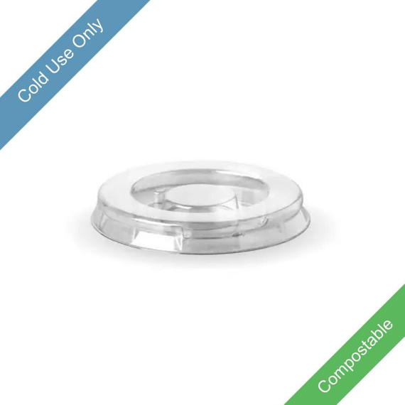 30ml Clear PLA Sauce BioCup Lid 5000/Carton U-30YL-HF BioPak