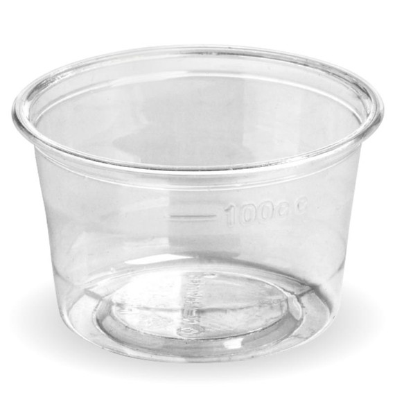 140ml (76mm) Clear Sauce BioCup 1000/Carton R-140 BioPak