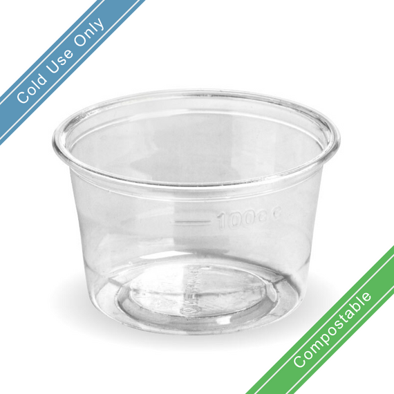 140ml (76mm) Clear Sauce BioCup 1000/Carton