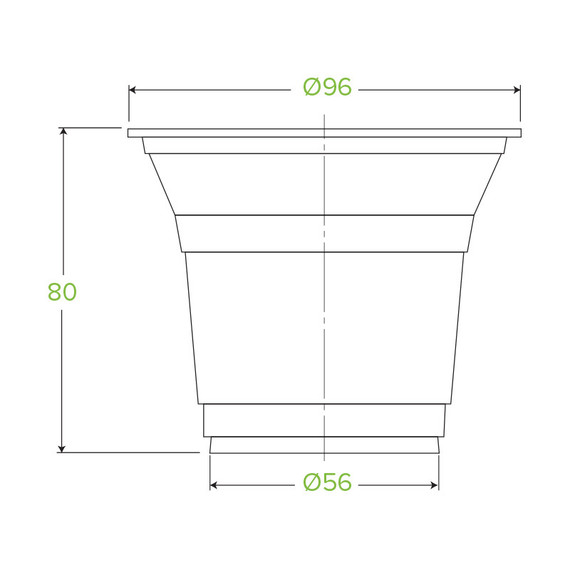 300ml (96mm) Clear BioCup 1000/Carton