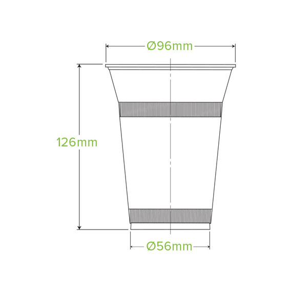 500ml (96mm) Clear BioCup 1000/Carton