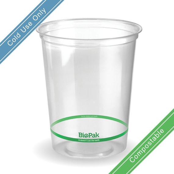 960ml (121mm) Clear BioBowl 500/Carton P-960 BioPak