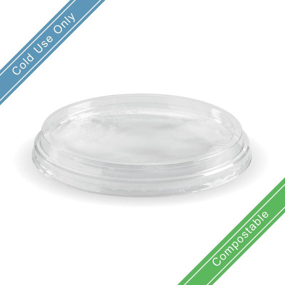 121mm 240-960ml Clear BioBowl Lid 500/Carton C-121 BioPak