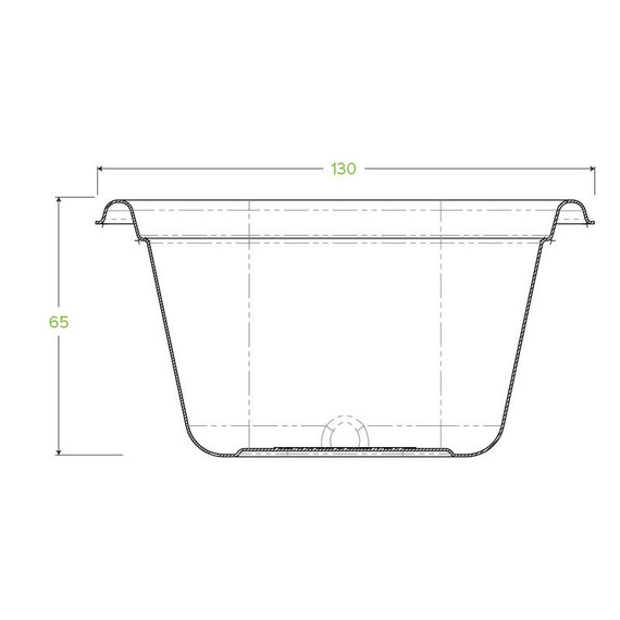 Square 480ml Natural BioCane Takeaway Base 600/Carton Square 480ml Natural BioCane Takeaway Base 600/Carton