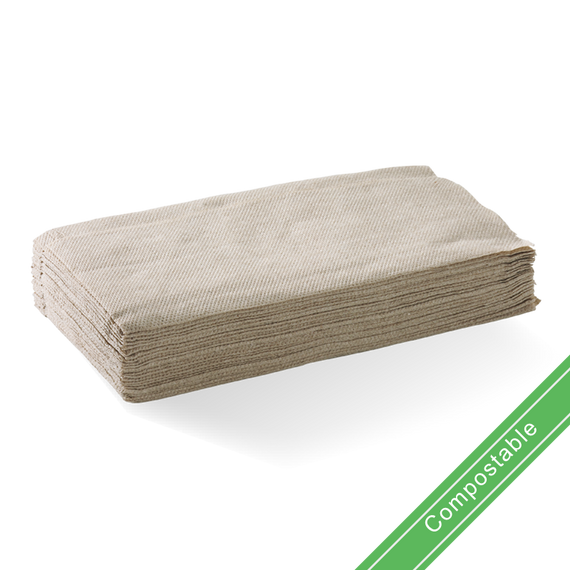 Natural - 1 Ply Single Saver BioDispenser Napkin 6000/Carton