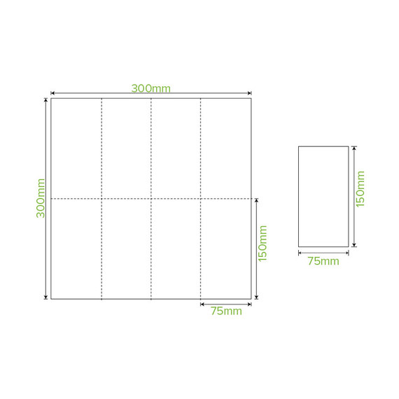 White - 2 Ply 1/8 Fold Lunch BioNapkin 2000/Carton