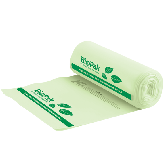 240L BioPlastic Bin Liner Bag 144/Carton