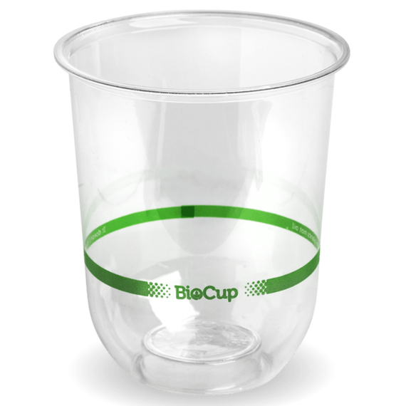 250ml (76mm) Clear Tumbler Biocup 1000/Carton