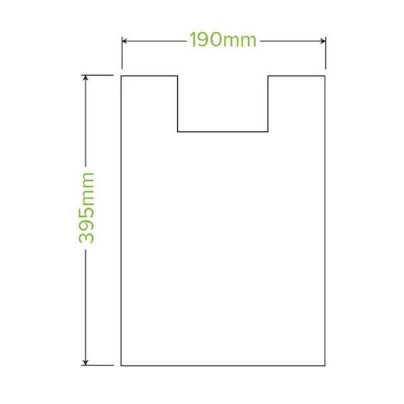 8L BioPlastic Carry Bag 2000/Carton PSB-C-0001 BioPak