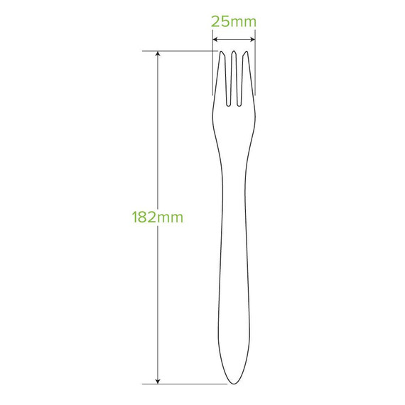 19cm Coated Wood Fork 1000/Carton 19cm Coated Wood Fork 1000/Carton