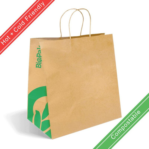 Jumbo Twist Handle Kraft Paper Bags 150/Carton Jumbo Twist Handle Kraft Paper Bags 150/Carton