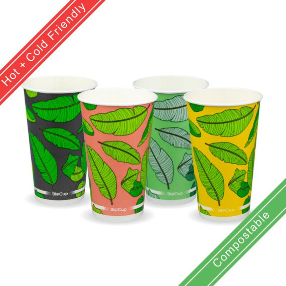 510ml / 16oz (90mm) Cold Paper BioCup 1000/Carton BCC-16 BioPak