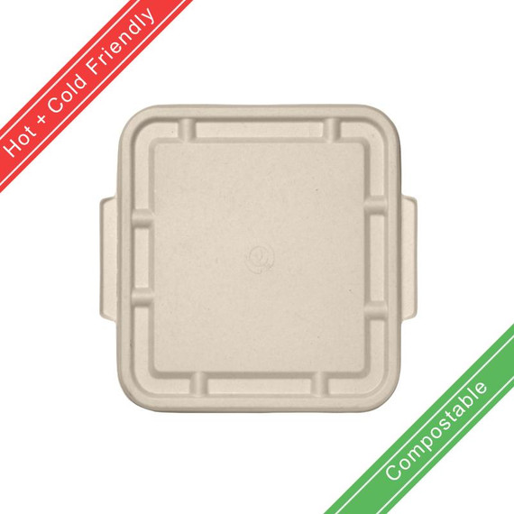 3/4/5-Compartment Large Biocane Lid 300/Carton B-LBL-3/4/5C-N-LARGE BioPak