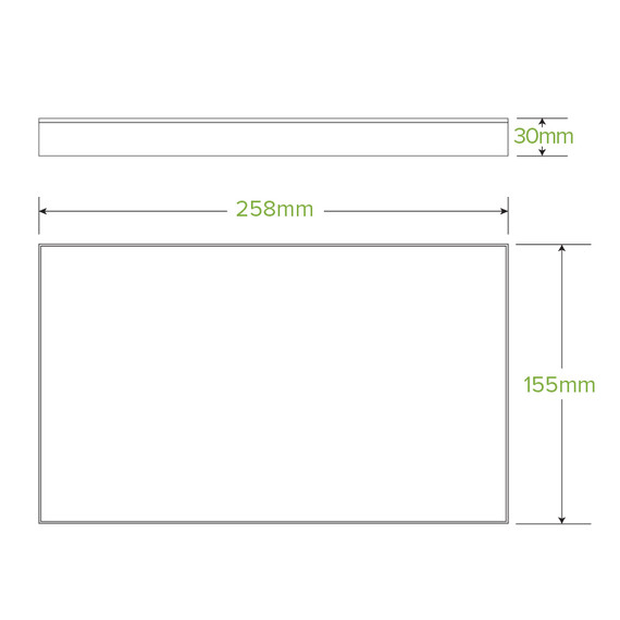Extra Small Bioboard Catering Tray Lids 100/Carton