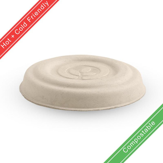 55mm 30ml Natural Sugarcane Base Sauce Container Lid 1000/Carton B-SCL-30-N BioPak