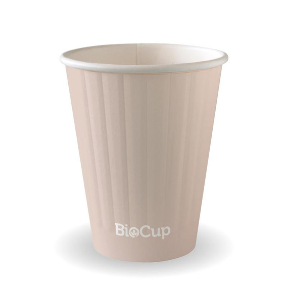 255ml / 8oz (80mm) Double Wall Stone BioCup 1000/Carton 255ml / 8oz (80mm) Double Wall Stone BioCup 1000/Carton
