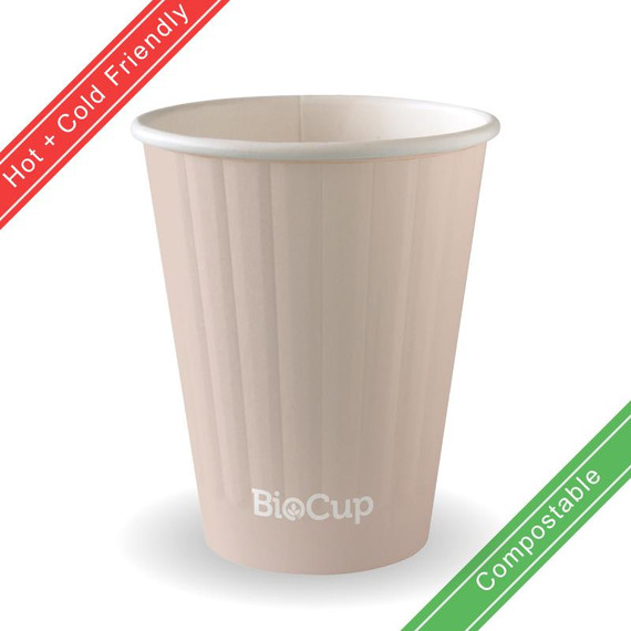 255ml / 8oz (80mm) Double Wall Stone BioCup 1000/Carton 255ml / 8oz (80mm) Double Wall Stone BioCup 1000/Carton