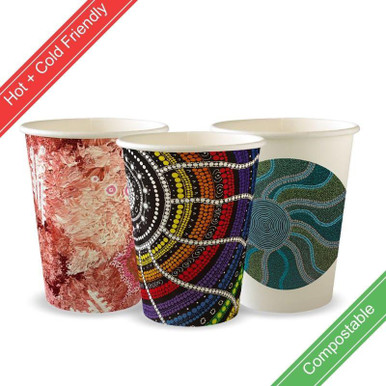 390ml / 12oz (90mm) Indigenous Art Series Single Wall BioCup