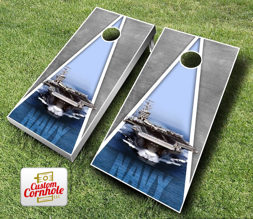 Premium Navy Cornhole Game Set - Ultimate Outdoor Fun