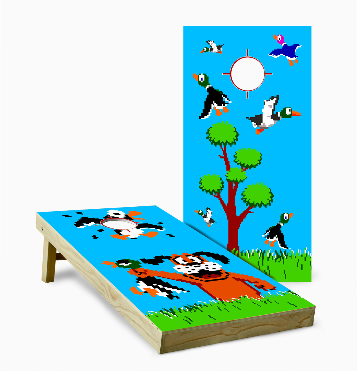 Nintendo Duck Hunt Cornhole Set with Bags - Custom Cornhole, LLC