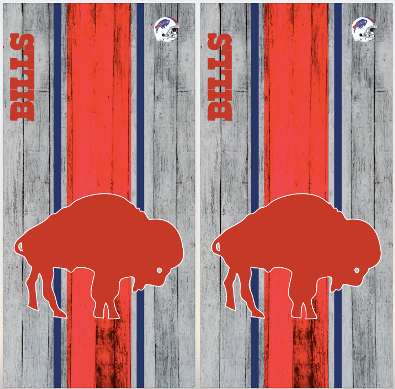 Buffalo Bills Version 15 Cornhole Wraps - Set of 2