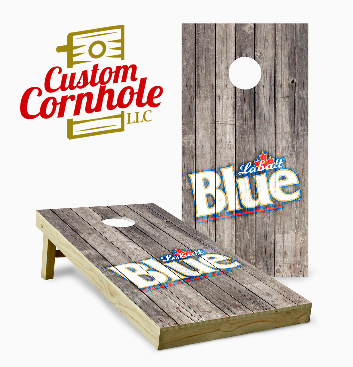 Labatt Blue Beer Cornhole Set with Bags - Custom Cornhole, LLC