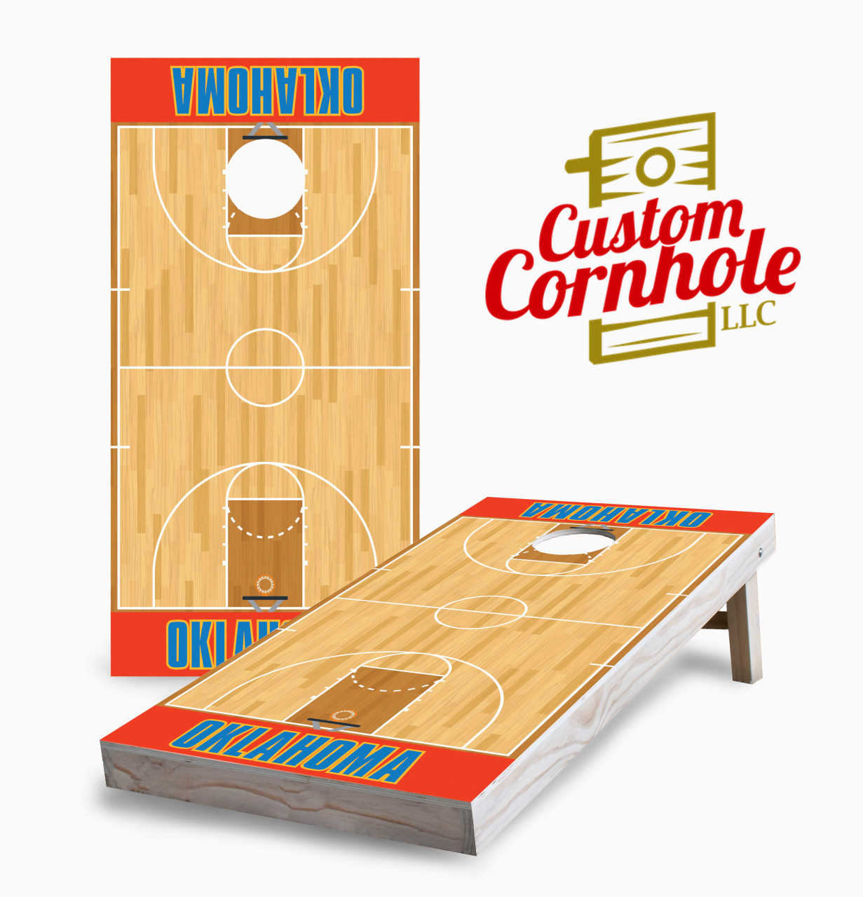 Oklahoma City Thunder Cornhole Set with Bags - Custom Cornhole, LLC