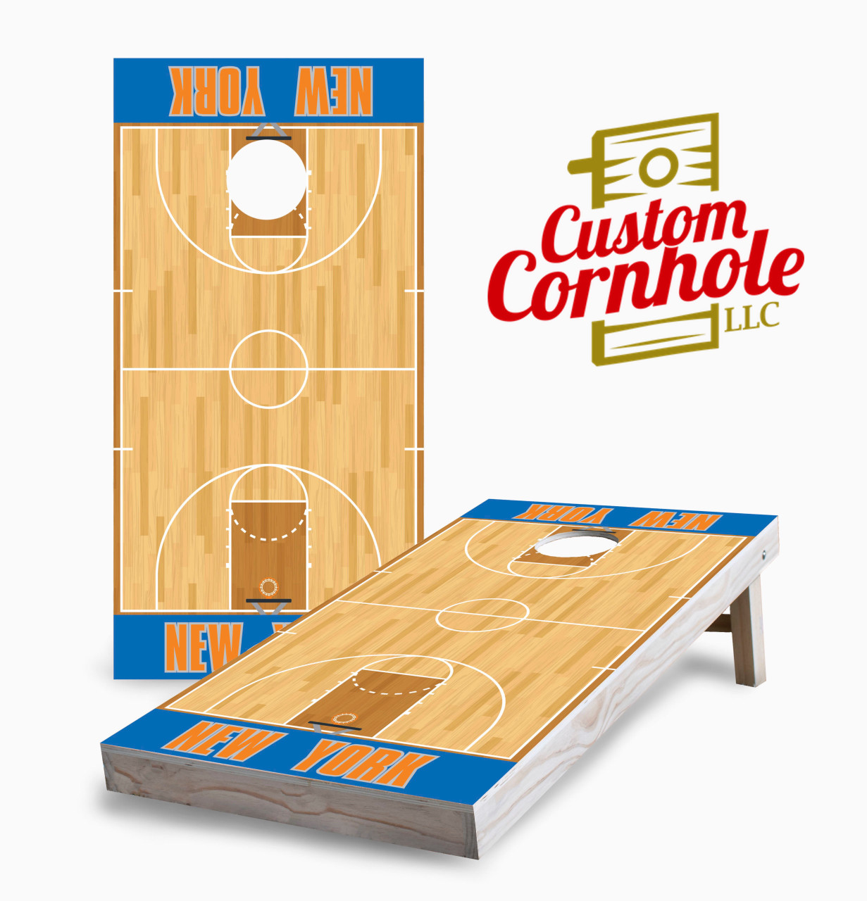 New York Knicks Cornhole Set with Bags - Custom Cornhole, LLC 