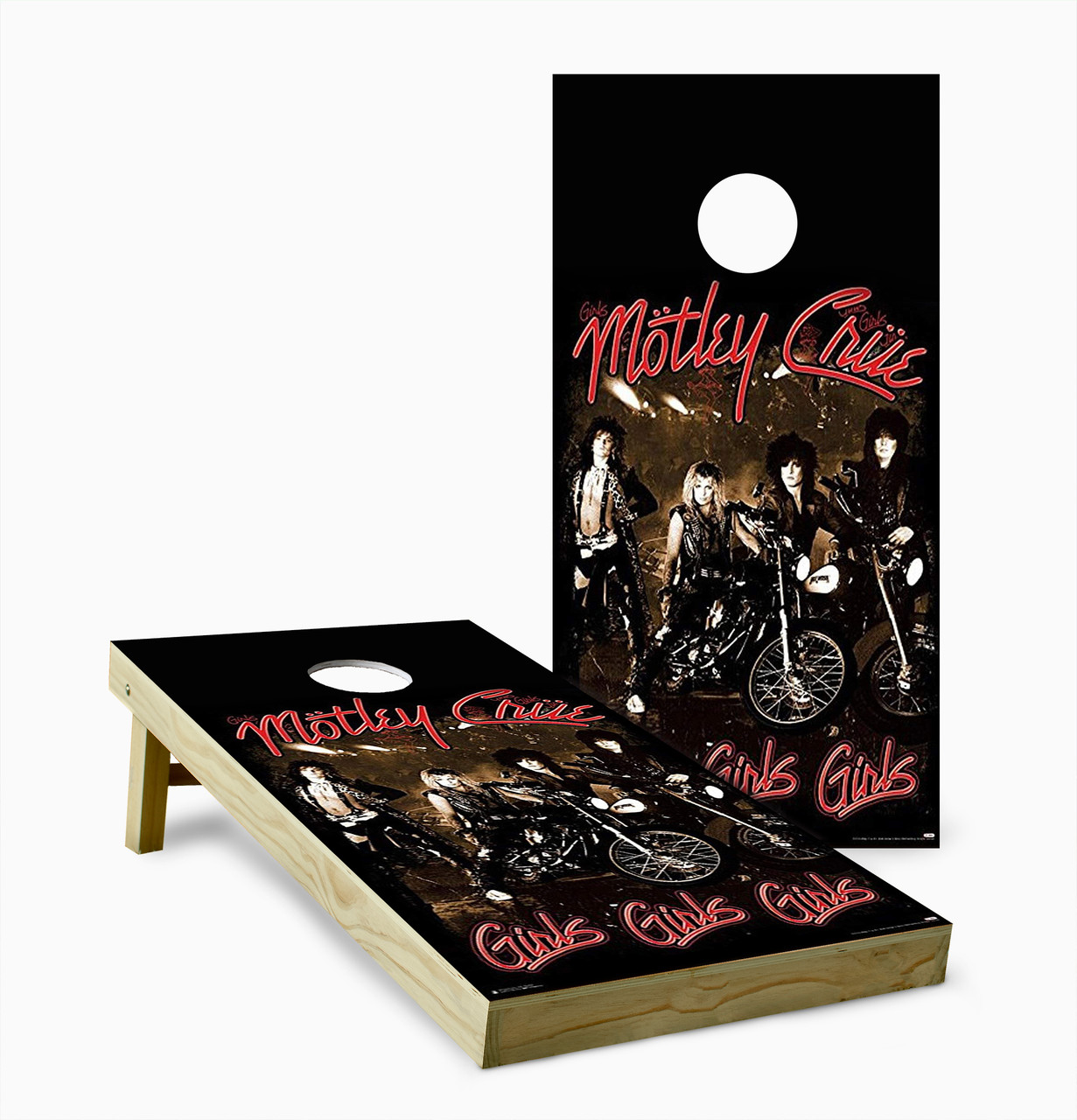 Motley Crue Cornhole Set with Bags - Custom Cornhole, LLC