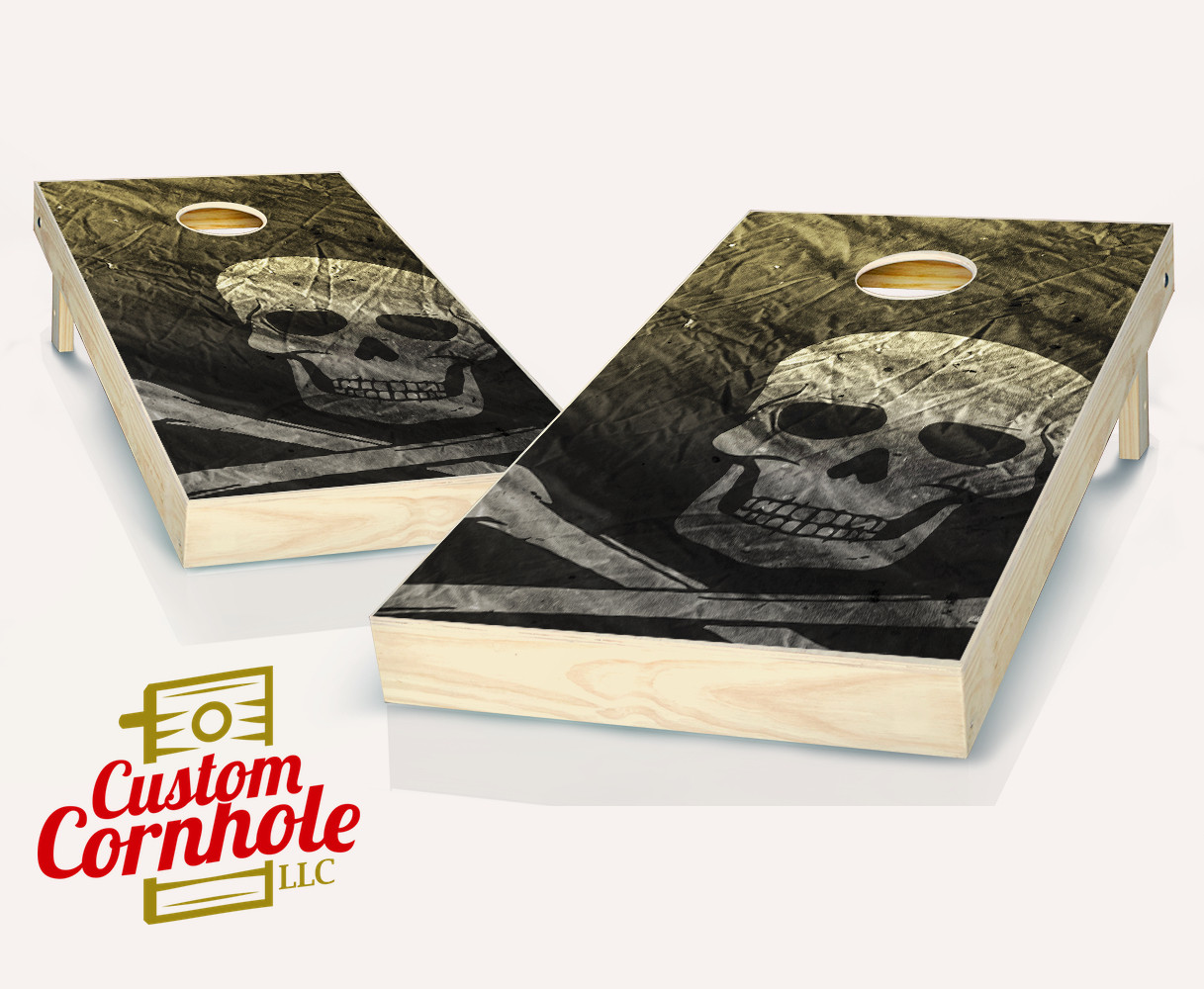 Pirate Cornhole Set with Bags - Custom Cornhole, LLC