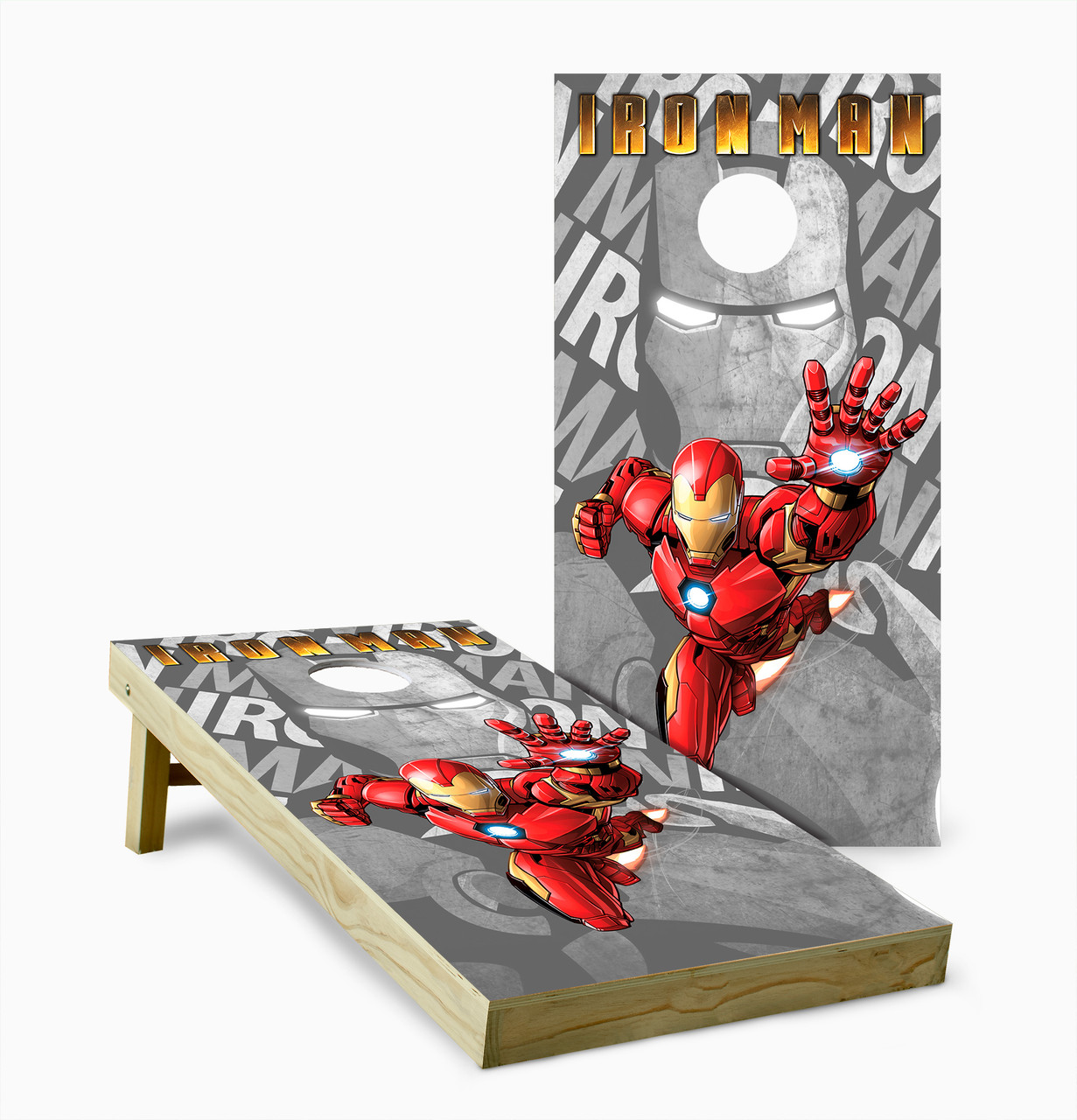 Iron Man Version 4 Cornhole Set with Bags - Custom Cornhole, LLC