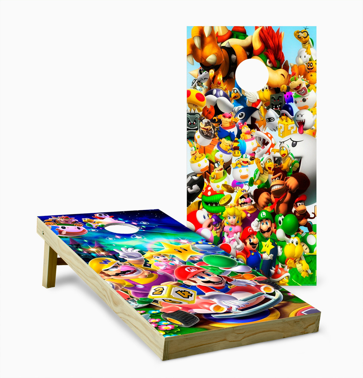 Mario Party Cornhole Set with Bags - Custom Cornhole, LLC