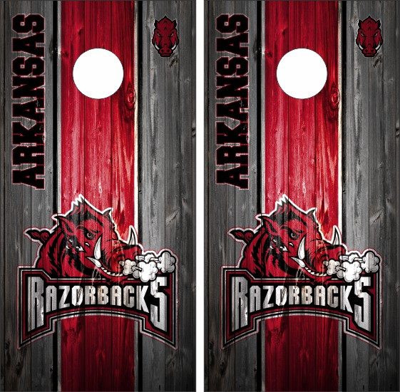 Arkansas Razorbacks 2x3 Solid Wood Cornhole Game