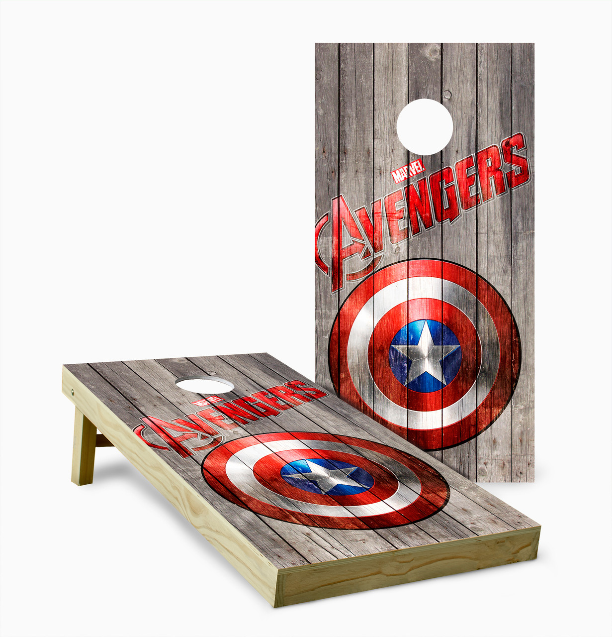 Captain America Version 2 Cornhole Set with Bags - Custom Cornhole
